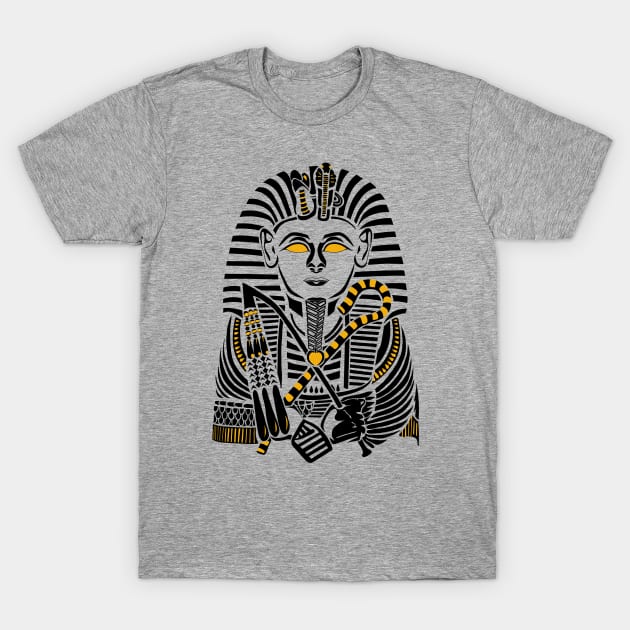 King Tutankhamun Tribal style art T-Shirt by Designs by Darrin